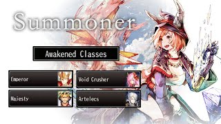 Awakened Classes of Summoner  EX Skills  Avabel Online [upl. by Harrus]