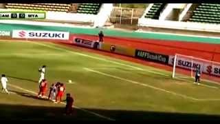 MYANMAR VS CAMBODIA 10 AFF SUZUKI CUP 2014 [upl. by Araec]