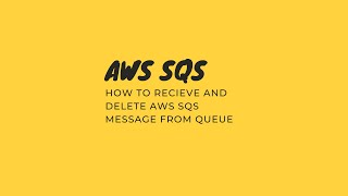 Adding and Retrieving Messages with AWS SQS Queues [upl. by Banks]