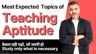 Teaching Aptitude  Most Expected Topics  Bharat Kumar [upl. by Bergeman]