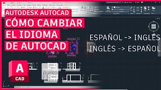 Cómo cambiar el idioma de AutoCAD  Español a inglés y todos los idiomas [upl. by Naerad]