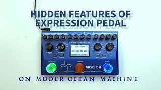 MOOER OCEAN MACHINE HIDDEN FEATURES WITH EXPRESSION PEDAL [upl. by Miche985]