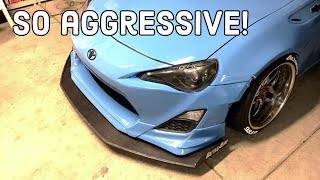 INSTALLING THE STRONGEST FRONT SPLITTER EVER CHASSIS MOUNT [upl. by Ahseyk817]