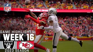 Las Vegas Raiders vs Kansas City Chiefs Game Highlights  NFL 2023 Week 16 [upl. by Kariv948]