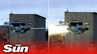 New RAF Jackal drone fires missiles in demonstration [upl. by Haas]