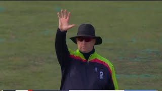 Rare moment in cricket Lancashire given 5 runs penalty for fielding with wicketkeepers gloves SKY [upl. by Anairb536]