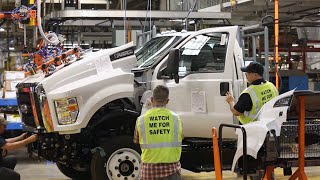 Ford Super Duty Truck Production Process  American factory tour [upl. by Branen]