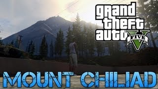 Grand Theft Auto V  DRIVING OFF MOUNT CHILIAD  Michael Free Roam Gameplay [upl. by Edin]