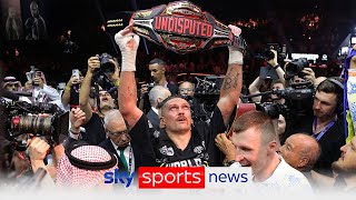 Oleksandr Usyk beats Tyson Fury to win historic undisputed heavyweight championship fight [upl. by Leonsis843]