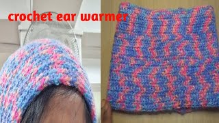 Crochet ear warmer  easy crochet ear warmer [upl. by Ahsiekal547]