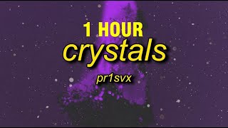 1 HOUR pr1svx  crystals slowedtiktok version [upl. by Erdnuaed]