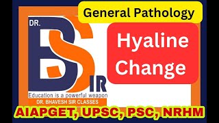 Hyaline Changes  General Pathology  DrBhavesh Sir Classes I DrBhavesh Sir Pharmacy [upl. by Marler]