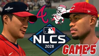 NLCS GAME 5 VS BRAVES  MLB THE SHOW 24 CINCINNATI REDS FRANCHISE EPISODE 97 [upl. by Sesylu]