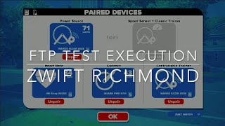 Zwift FTP Test Execution [upl. by Sapphira943]