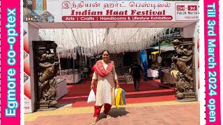 Indian HAAT festival  egmore cooptex exhibition nandhinisvibes egmorecooptex haatbazar [upl. by Rodablas]