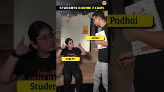 Students during exam days khushboomamvedantu kuldeepsirvedantu funnyshorts [upl. by Aihtnamas]