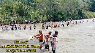 JALA IKAN DI SUNGAI LUBUK LARANGAN LUMBAN PASIR  DISINI SARANG MAHSEER BABON [upl. by Conall]