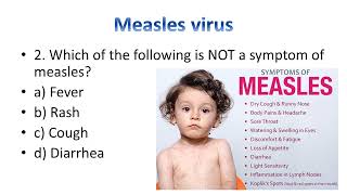 measles Mcqs virology microbiology safamed lecture [upl. by Kenzi]