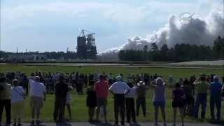 NASA Space Launch System RS25 Engine Static Test Fire [upl. by Yrekcaz574]