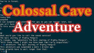 Colossal Cave Adventure from bsdgames textual adventure game [upl. by Towers]