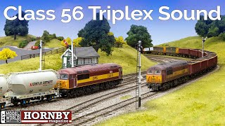 HM192 Hornby Triplex Class 56 sound demonstration [upl. by Ativel431]