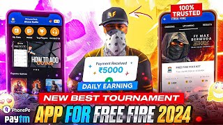 Best Tournament App For Free Fire💰  100 Trusted💯✅  Free Fire Best Tournament App 2024👌 [upl. by Nylahsoj]