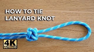 The SUPER EASY LANYARD KNOT  ⭐️4K Video ⭐️ [upl. by Korten]