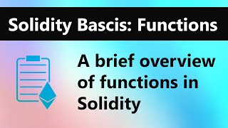 Solidity Tutorial  Basics Functions [upl. by Yate]