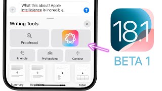 iOS 181 Beta 1 Released  Whats New Apple Intelligence [upl. by Philomena]