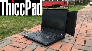 The laptop with 2 screens The ThinkPad W700ds [upl. by Adnilab]