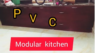 low budget PVC cabinet ।। PVC kitchen cabinets ।। modular kitchen ।। [upl. by Aneda]