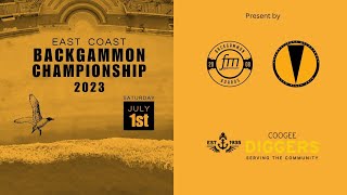 East Coast Backgammon Championship 2023 Final Game 1 [upl. by Scottie]