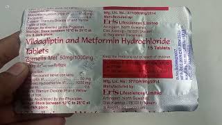 Zomelis Met 50mg 1000mg Tablet  Vildagliptin amp Metformin Hydrochloride Tablet  Zomelis Met Uses [upl. by Anihc364]