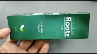 Rootz Hair Oil  Rootz hair Oil Hairloss Treatment  Rootz hair Oil uses side effects benefits Hindi [upl. by Annayar72]