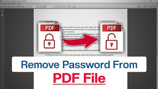 How to Remove Password from PDF File  Unlock PDF File [upl. by Loftus]