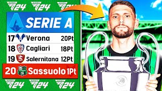 DALLA RETROCESSIONE alla CHAMPIONS LEAGUE HO RICOSTRUITO IL SASSUOLO SU FC24 [upl. by Dianne]