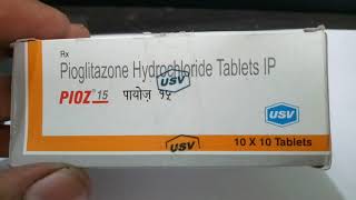 Pioz 15 MG Tablet  Uses Side Effects Substitutes Composition in hindi [upl. by Anai]