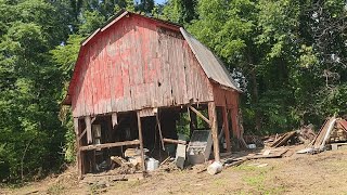 The barn is coming down Also septic layout and food forest plans   1830s farmhouse rehab [upl. by Neidhardt]