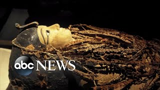 Egypt digitally unwraps mummy of King Amenhotep l ABC News [upl. by Munshi]