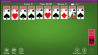 June 23 2024 Spider Solitaire Classic 2022 [upl. by Uhthna]