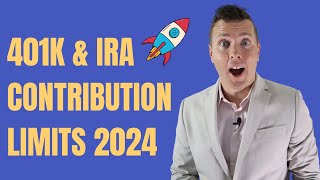 INCREASED 401k amp IRA Contribution limits for 2024 1 BIG CHANGE 🚀 [upl. by Matuag462]