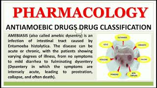 ANTIAMOEBIC DRUGS  DETAIL CLASSIFICATION DRUG FOR GIARDIASIS  TRICHOMONIASIS  LEISHMANIASIS [upl. by Cargian382]