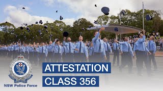 Attestation of Class 356  NSW Police Force [upl. by Mhoj]