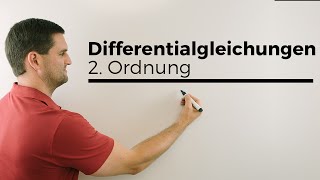 Differentialgleichungen allgemeiner Lösungsansatz 2 Ordnung homogen  Mathe by Daniel Jung [upl. by Malena252]