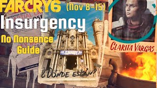 Far Cry 6  Weekly Insurgency  Clarita Vargas Nov 815 Walkthrough [upl. by Yliab328]