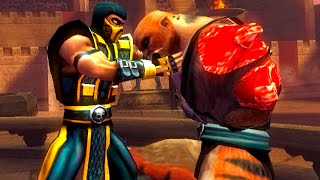 TAS Mortal Kombat Shaolin Monks HARD  Scorpion All Medallions in 5627 PS2 [upl. by Leveridge276]