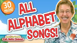 All APHABET Songs  30 MINUTES of Alphabet Songs  Jack Hartmann [upl. by Prudence]