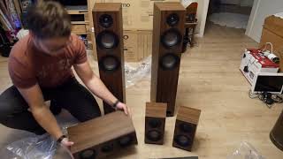 Jamo S 807 HCS 50 Soundsystem  Unboxing [upl. by Nomae]