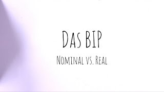 Das Bruttoinlandsprodukt  nominales vs reales BIP [upl. by Nella]