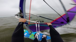 Windsurfen Makkum Beach RAW  Funsport Makkum  50 Super Hero 2024 [upl. by Ccasi]